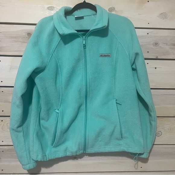Columbia Tops - Columbia Women'ts XL Seafoam Green Full Zip-Up Fleece